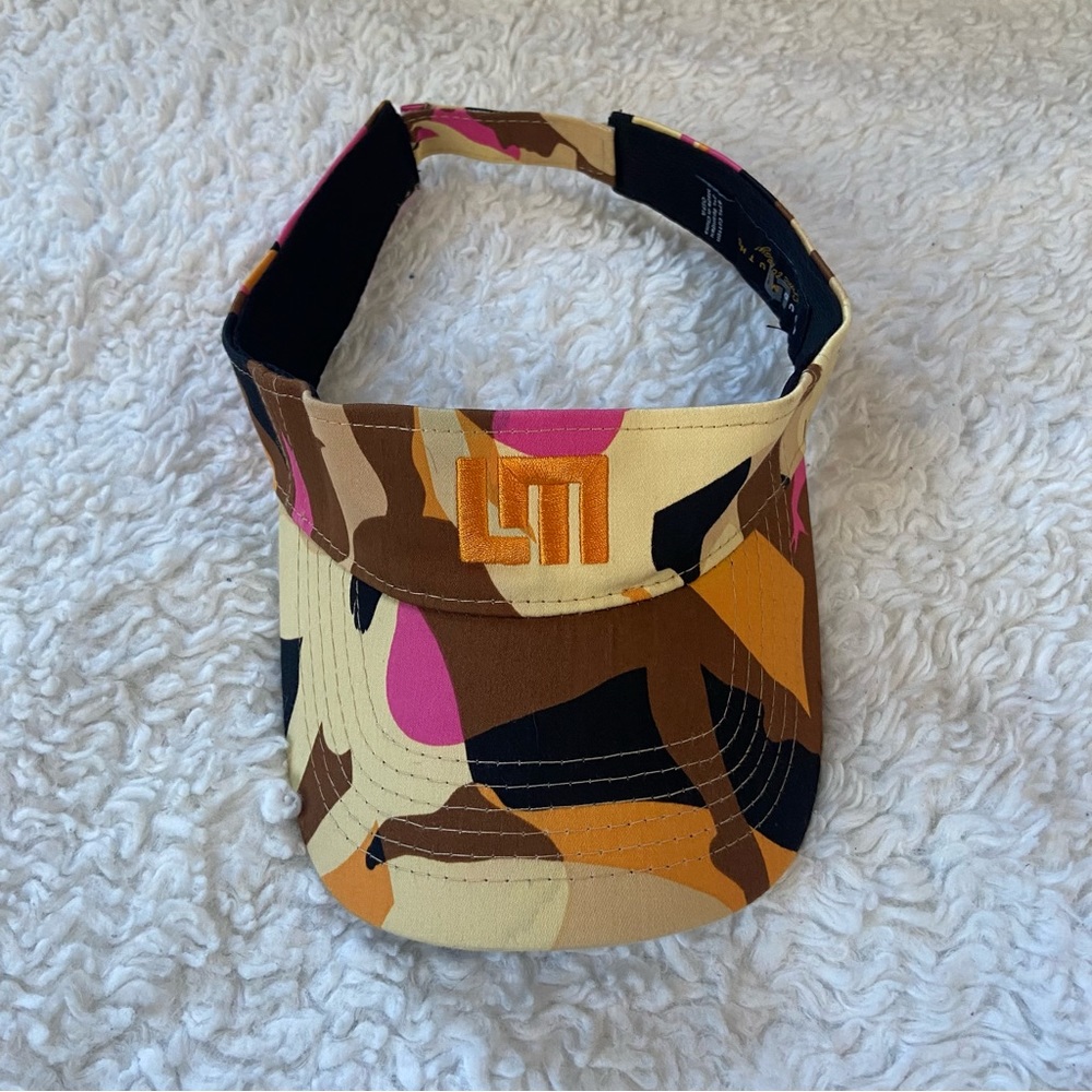 Loudmouth Women's Visor in Brown, Pink, Orange, Cream - Picture 2 of 7